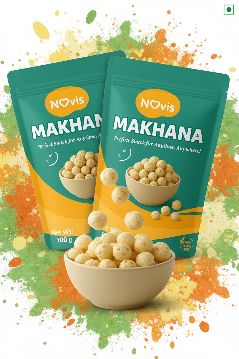 Pack of 2 Fuel Your Workout with Protein-Rich Novis Makhana
