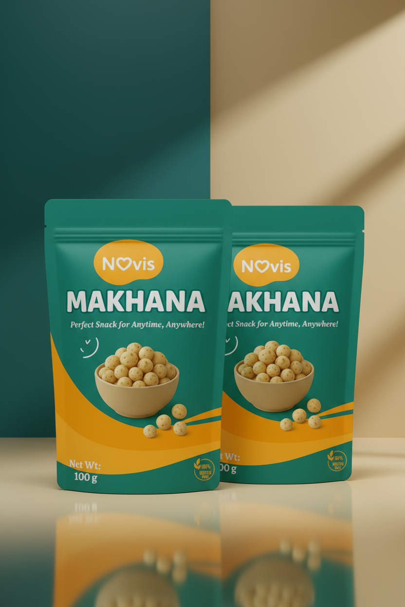 Pack of 2 Fuel Your Workout with Protein-Rich Novis Makhana
