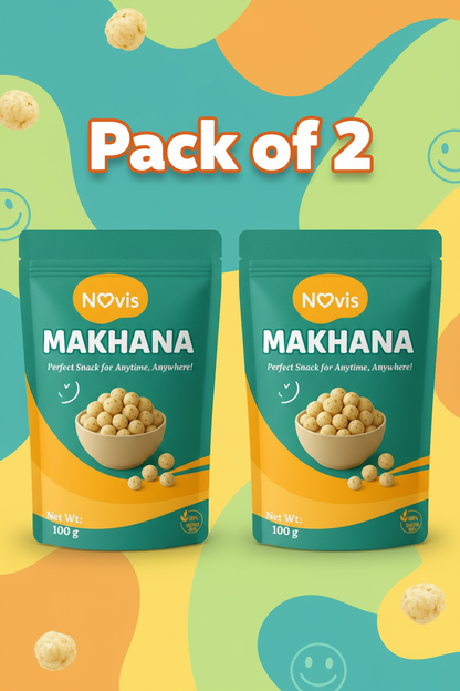 Pack of 2 Fuel Your Workout with Protein-Rich Novis Makhana